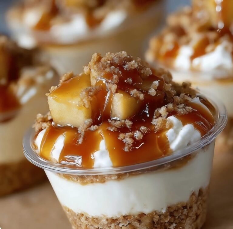 Mini Caramel Apple Cups: A Sweet, Bite-Sized Treat