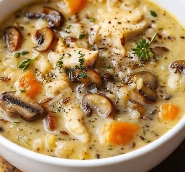 Hearty Chicken Mushroom Wild Rice Soup Recipe