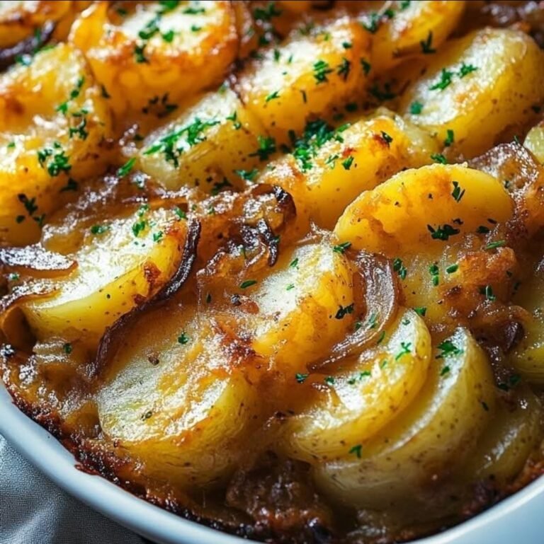 Easy French Onion Potato Bake