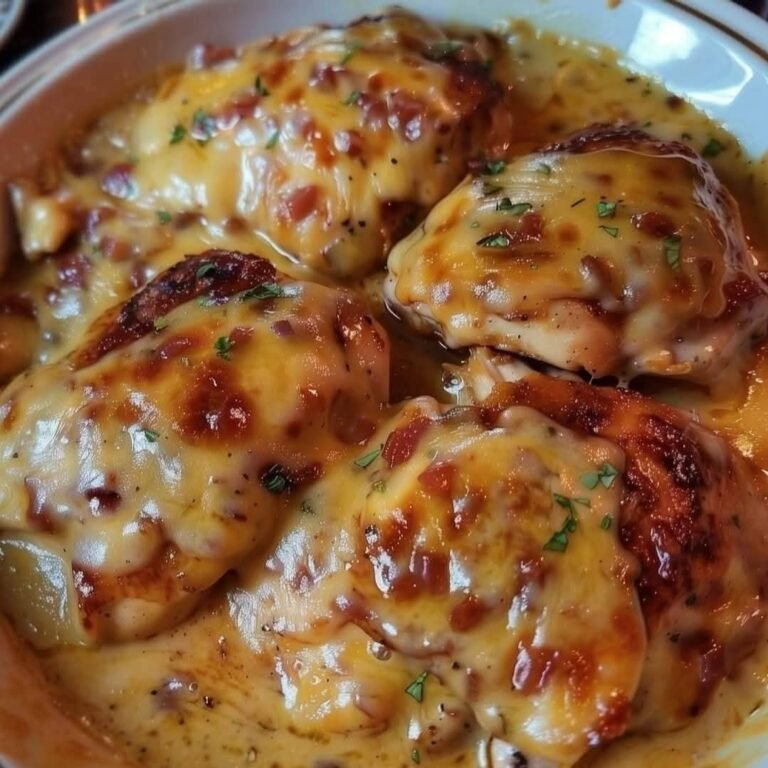 Cheesy Bacon-Topped Chicken Breasts: Crispy, Gooey Goodness 🐔🧀