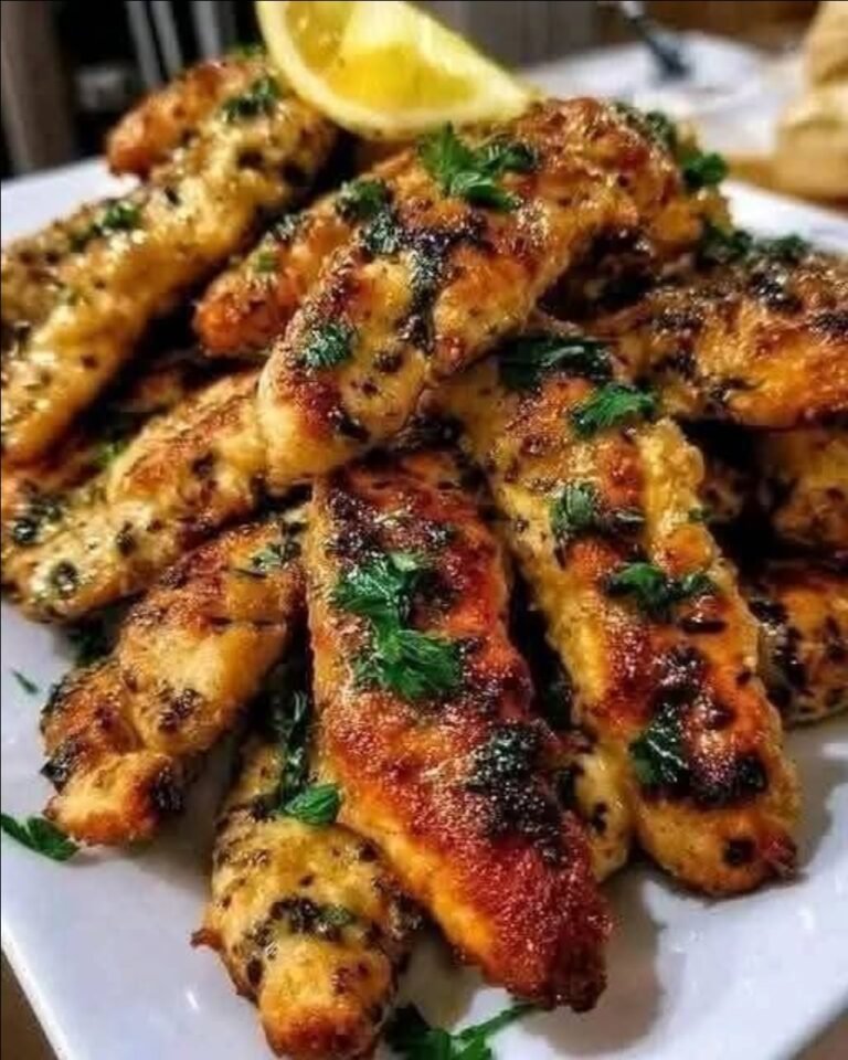 Crispy Baked Greek Chicken Tenders with Tzatziki