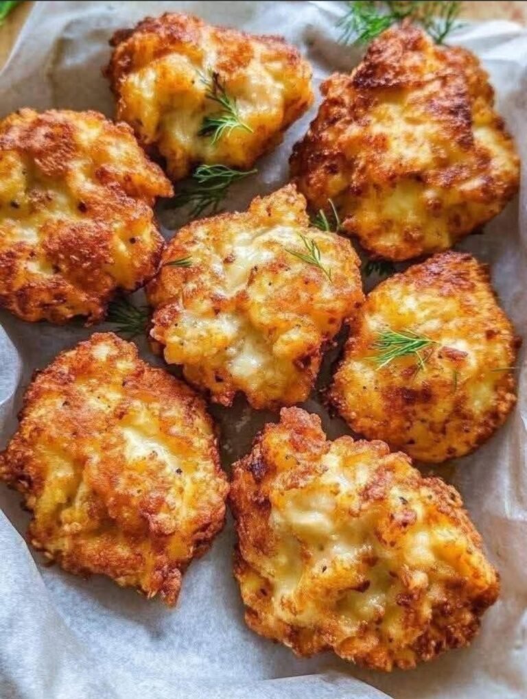 Crispy Cauliflower Cheese Fritters: A Savory, Veggie-Packed Delight
