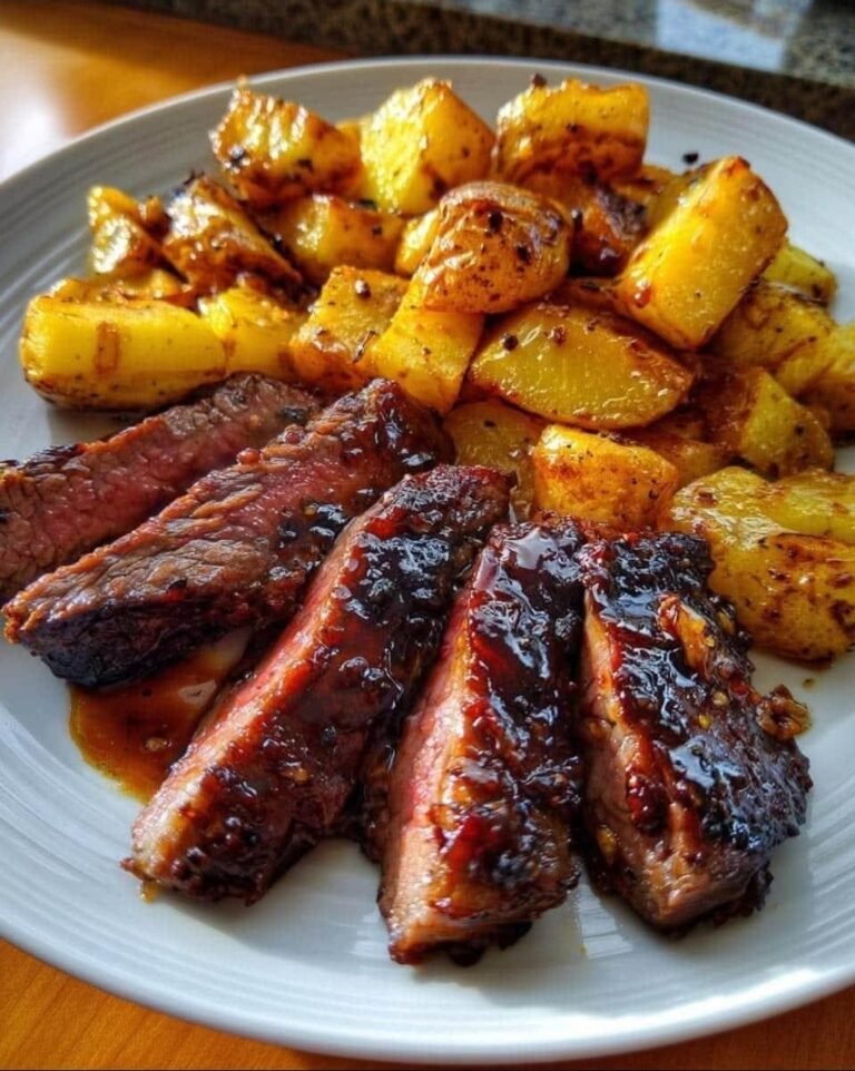 Roasted Beef with Homemade Barbecue Sauce 😋❤️