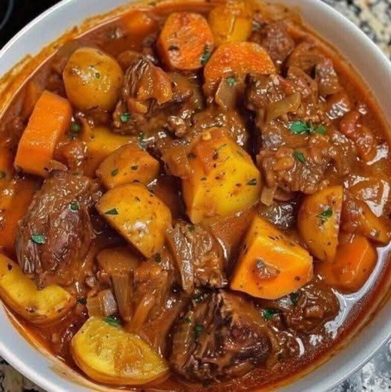 Hearty Beef Stew with Salted Caramel Kentucky Butter Cake: The Ultimate Comfort Food Pairing