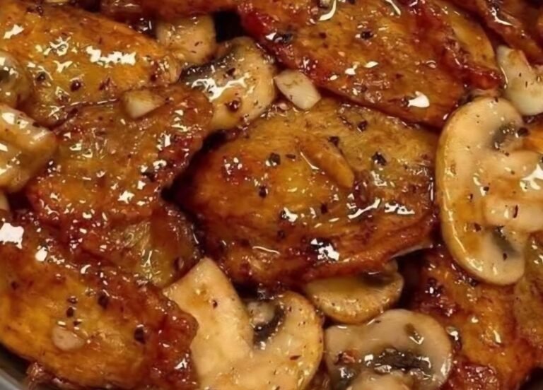 Black Pepper Chicken with Mushrooms 🍗🍄
