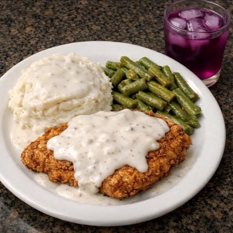 Crispy Country Fried Chicken with Creamy White Gravy