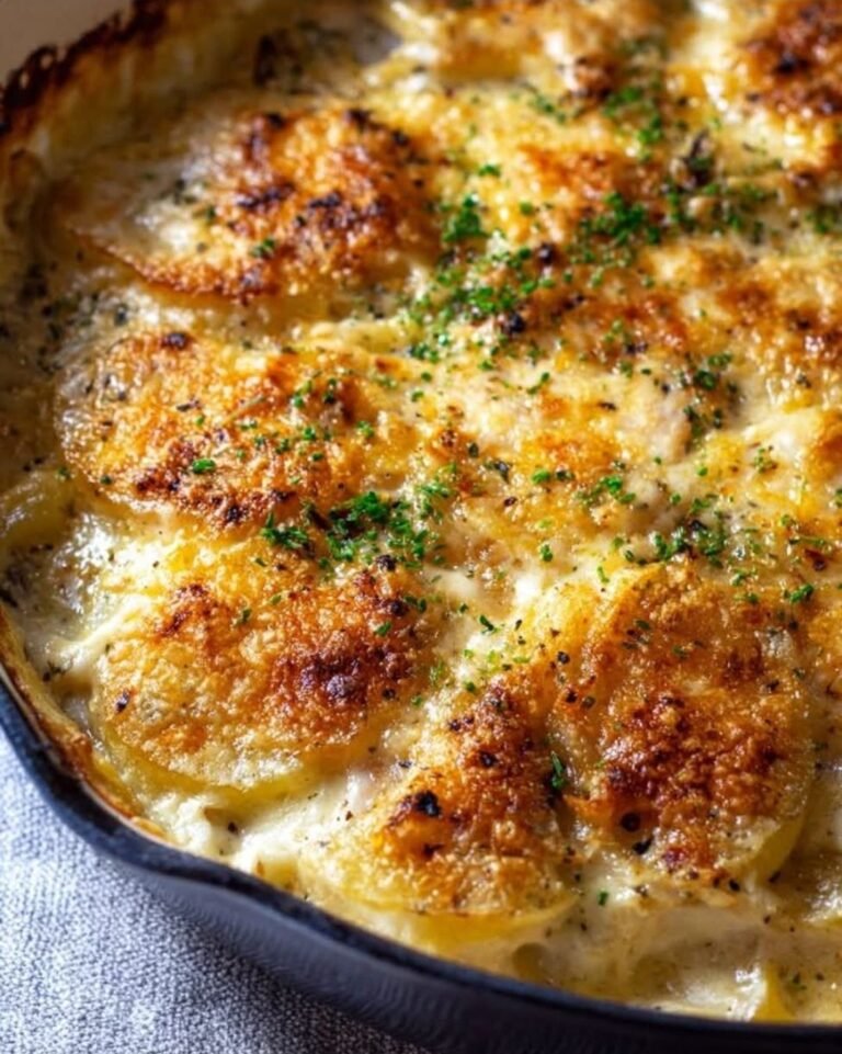 Creamy Baked Fish on Potato Gratin Recipe