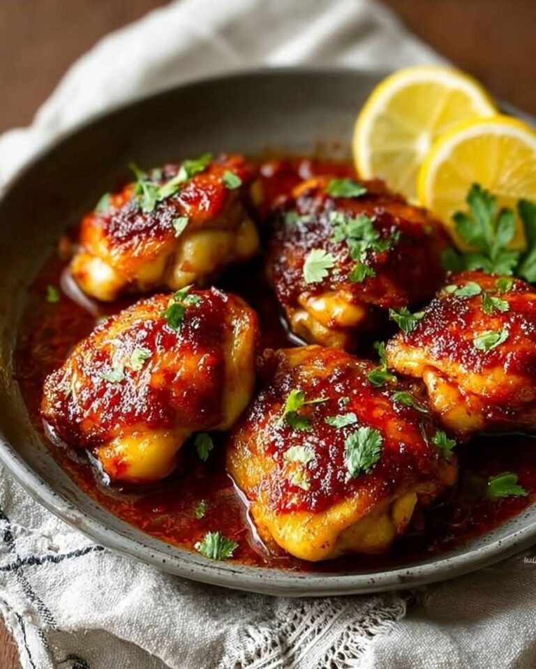 Spicy Sweet Harissa Orange Chicken Thighs (One-Pan Wonder) 🍊🔥