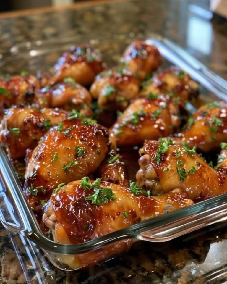 Caramelized Baked Chicken Legs (or Wings) – Sweet, Sticky, and Irresistibly Crispy