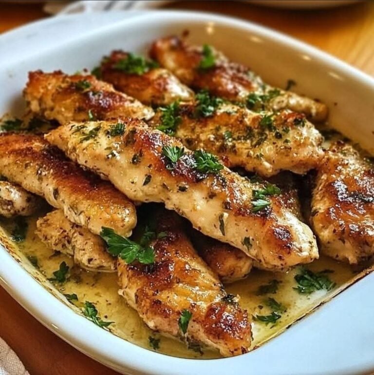 Zesty Lemon Garlic Butter Chicken Strips