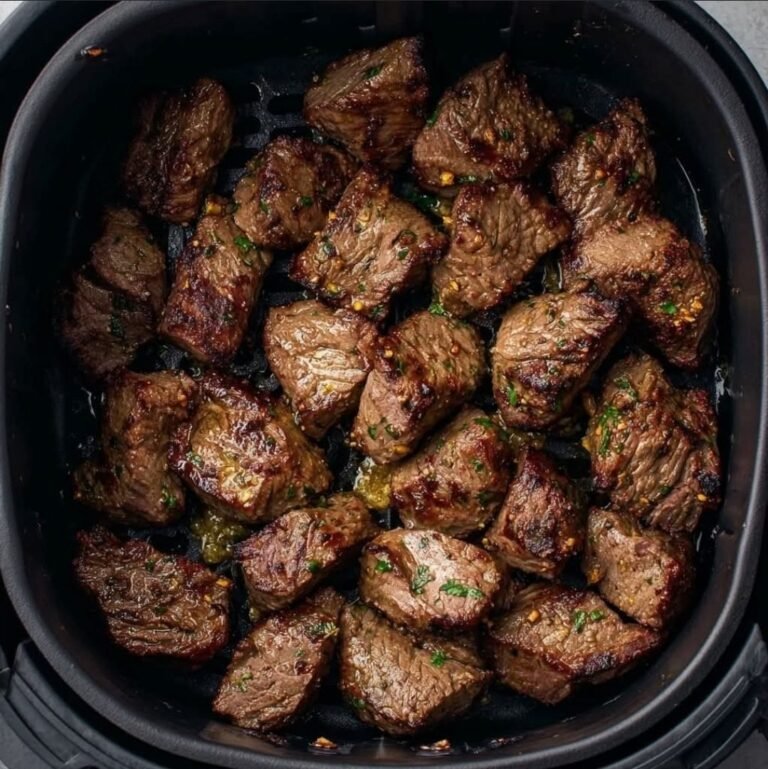 Air Fryer Garlic Butter Steak Bites – Juicy, Garlicky Perfection in Under 30 Minutes