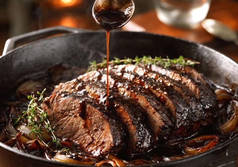 🥩 Homestead Honey Balsamic Beef Roast – Tender, Glazed, & Full of Rustic Flavor 🍯🍷🌿